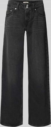 Levi's Wide Leg Jeans im 5-Pocket-Design Modell SUPERLOW MIC DROPPED in Black, Größe 28/30