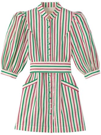 D'Estrëe Paris Abito Amoako a righe - Rosa