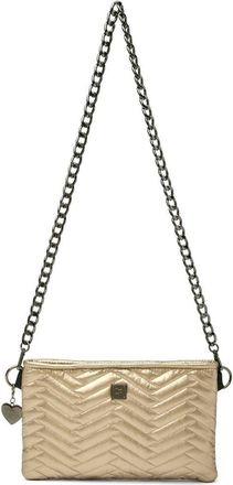 Think Royln Almost Famous Quilted Crossbody Bag in Pearl Cashmere at Nordstrom