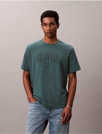 Calvin Klein Jeans Calvin Klein Mens Heritage Classic Relaxed T-Shirt - Medium Green - 2XL