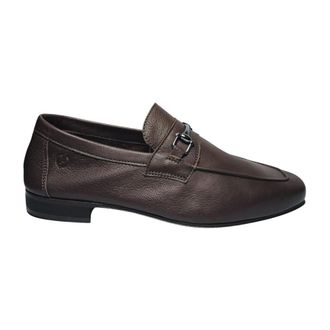 Pollini Schoenen, Heren, Bruin, 40 EU, Leer, Mocassins Leer