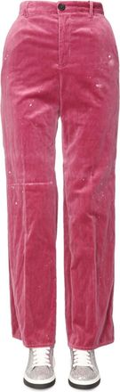 Dsquared2 Pink Straight Flat Front Pants