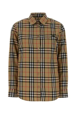 Burberry Brown Regular Checks Shirt