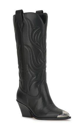 Jessica Simpson Zuliena Western Boot in Black at Nordstrom, Size 6.5