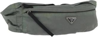 Prada Pre-owned Nylon Body Bag - Dames - Vintage Heuptassen - Groen - ONE Size - Nylon - Vintage