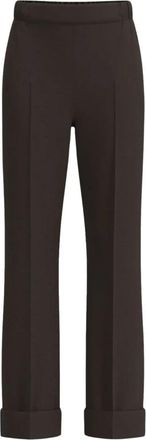 Emme Di Marella Flirt Broeken - Dames - Straight fit broeken - Bruin - XL - Polyester - Broeken
