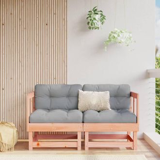 vidaXL Sof&aacute;s De Esquina De Jard&iacute;n 2 Uds Madera Maciza Douglas Vidaxl