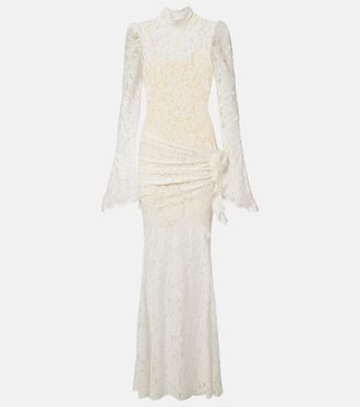 De La Vali Bridal Bodita cotton-blend lace gown