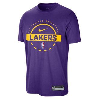 Nike Los Angeles Lakers Authentics Nike Mens Dri-FIT NBA Practice T-Shirt in Purple | IB3581-504