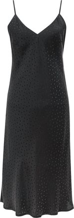 Gold Hawk Womens Jacquard Slip Dress In Black