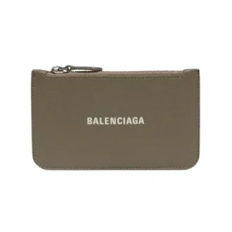 Balenciaga Pre-owned Wallets, male, Brown, Size: ONE SIZE Pre-owned Cash Leather Card Case Coin Case