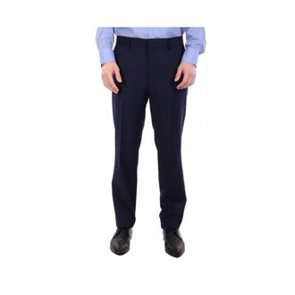 HUGO BOSS Broeken, Heren, Blauw, L, Wol, H-Genius Kostuumbroek