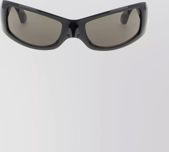 Balenciaga rectangular frame sunglasses dark lenses