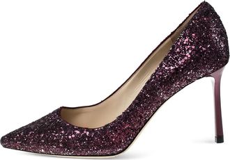 Jimmy Choo London Pumps con glitter 85mm - Viola
