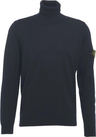 Stone Island Klassieke Turtleneck Gebreide Trui Blu Aw 25 - Heren - Coltruien - Blauw - 2XL - Truien & Vesten