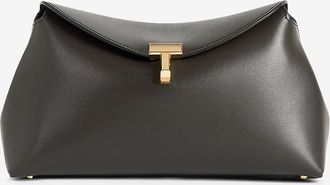 Toteme Clutch aus Leder T-Lock