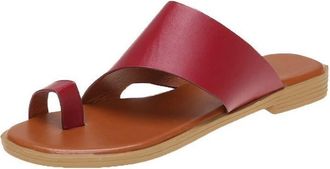 Generic Womens Slippers Women Summer Sandals Ladies Leather Sandals Casual Flat Shoes Female Slippers for Woman Flip Flop Flats