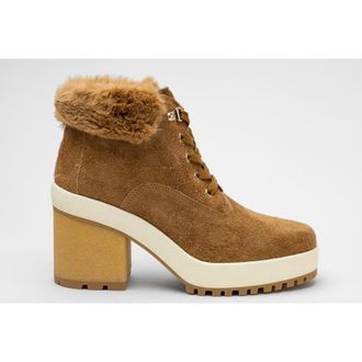 Hogan Faux Fur Ankle Boots