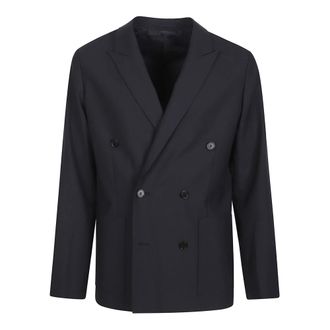 Nn.07 Blazers, male, Blue, Size: M Jordin Double-Breasted Blazer