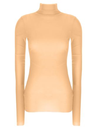 Jil Sander Womens Silk Turtleneck Top