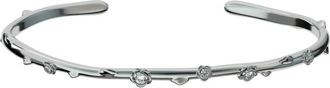John Richmond Rigide armband met rozen en sprankelende accenten - Dames - Armbanden - Grijs - ONE Size - Accessoires