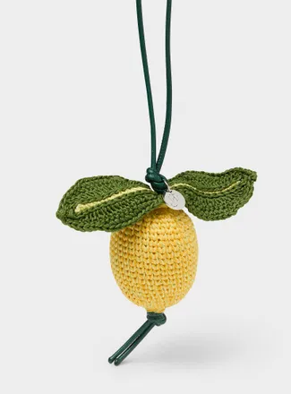 J.W.Anderson Womens Knitted lemon bag charm
