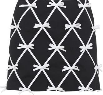 Moschino Black Embellished Mini Skirt