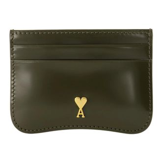 Ami Paris Card Holder - unisex - Ami Paris - Wallets & Cardholders - Green - ONE SIZE - Accessories