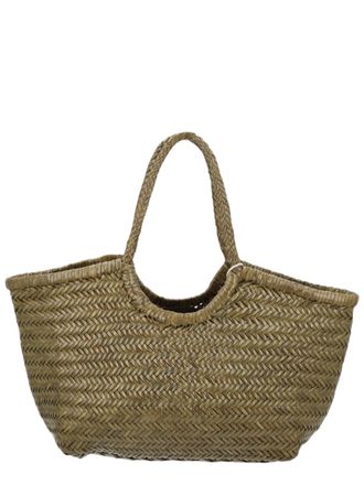 Dragon Diffusion Nantucket Big Woven Leather Tote Bag