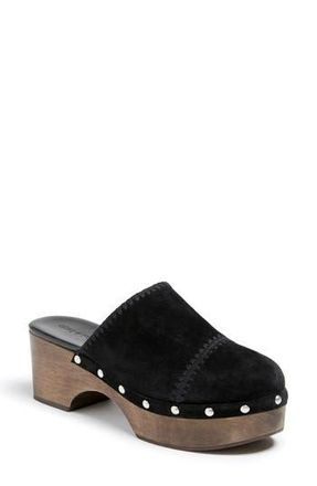 Cinq &agrave; Sept Saige Embroidered Clog in Black at Nordstrom Rack, Size 8.5Us / 38.5Eu