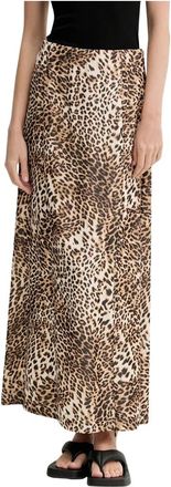 Gestuz Dames, Rokken, Bruin, Maat: M Viscose