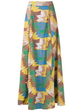 Amir Slama High waist maxi-rok - Veelkleurig