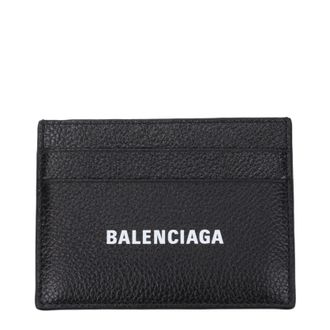 Balenciaga Herrens Dokumentenhalter aus Leder, Schwarz