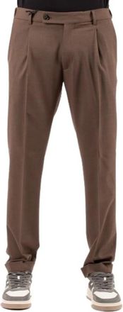 Berwich Suit Broeken - Heren - Nette broeken - Bruin - L - Broeken