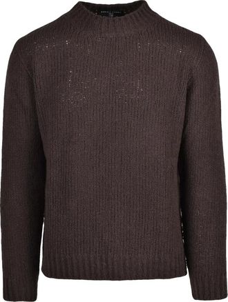 Daniele Fiesoli Truien & Vesten, Heren, Bruin, M, Wol, Maglione Girocollo