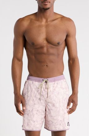 Quiksilver Tackle Volley Swim Shorts in Rosewater at Nordstrom Rack, Size X-Large