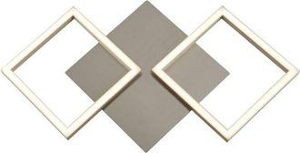 Searchlight Searchlight - art - Parete a 2 Led Quadrati, Incasso - Argento Satinato