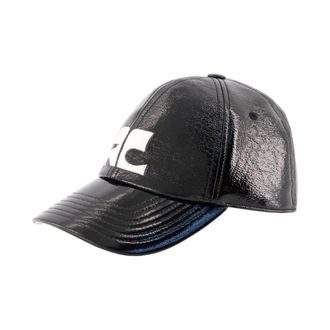 Courr&egrave;ges AC Logo Cap - female - Courr&egrave;ges - Hats & Caps - Black - ONE SIZE - Accessories