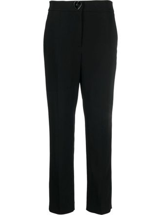 Moschino pantaloni con bottoni a cuore - Nero