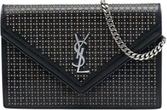 Saint Laurent Pre-owned Clutches, female, Black, Size: ONE SIZE Pre-owned Vintage Crossbody Bag