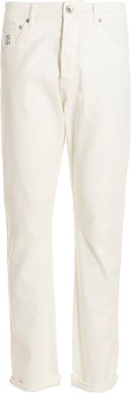 Brunello Cucinelli Logo embroidery denim jeans