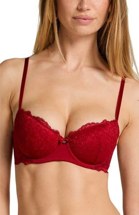 Hunkem&ouml;ller Marine Padded Underwired Bra at Nordstrom, Size 38Ddd