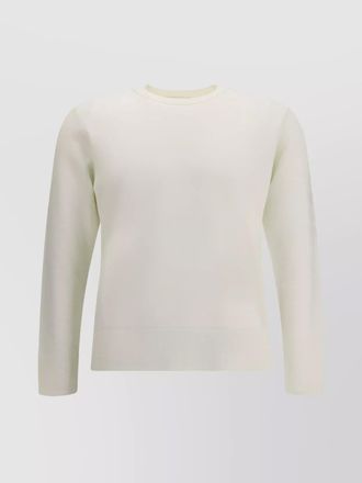 Thom Browne wool sweater with iconic sleeve bands