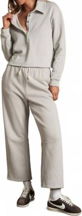 perfectwhitetee Fallon Barrel Sweatpants In Silver