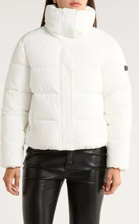 BCBGeneration Water Resistant Puffer Jacket in White at Nordstrom Rack, Size Xx-Small
