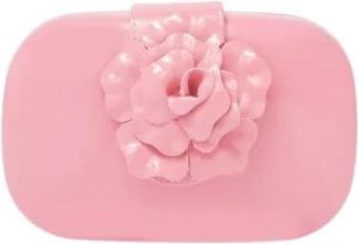 Twentyfourhaitch Simius Clutch - Dames - Clutches - Roze - ONE Size - Leer - Tassen