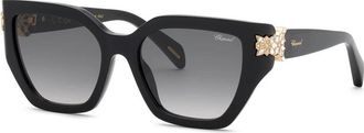 Chopard Smoke Gradient Cat Eye Ladies Sunglasses SCH418S 0700 54