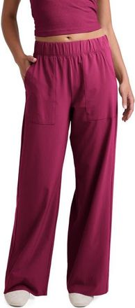 Beyond Yoga Wide Leg Utility Pants in Sangria at Nordstrom, Size X-Large