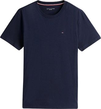 Tommy Hilfiger Slim Fit Katoen Stretch T-Shirt - Heren - T-shirts - Blauw - XS - Katoen - Tops