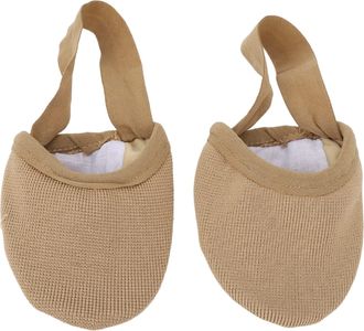 Filfeel Half Sole Dance Shoe for Dance Yoga Practice, Breathable Stretchy Slip Resistance Half Sole Ballet Slipper (Skin Color) S